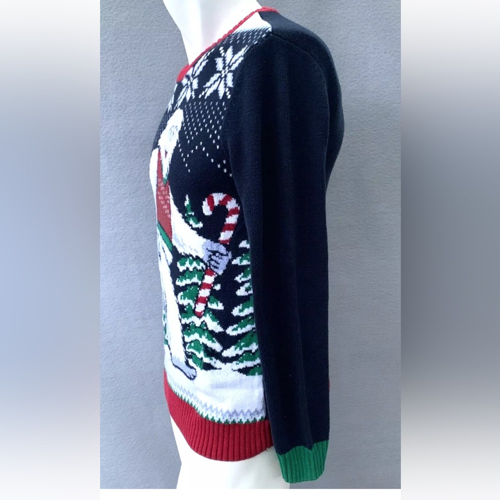 Ugly Christmas Sweater Abominable Snowman Yeti Unisex Small Winter Party Fall - Picture 4 of 11